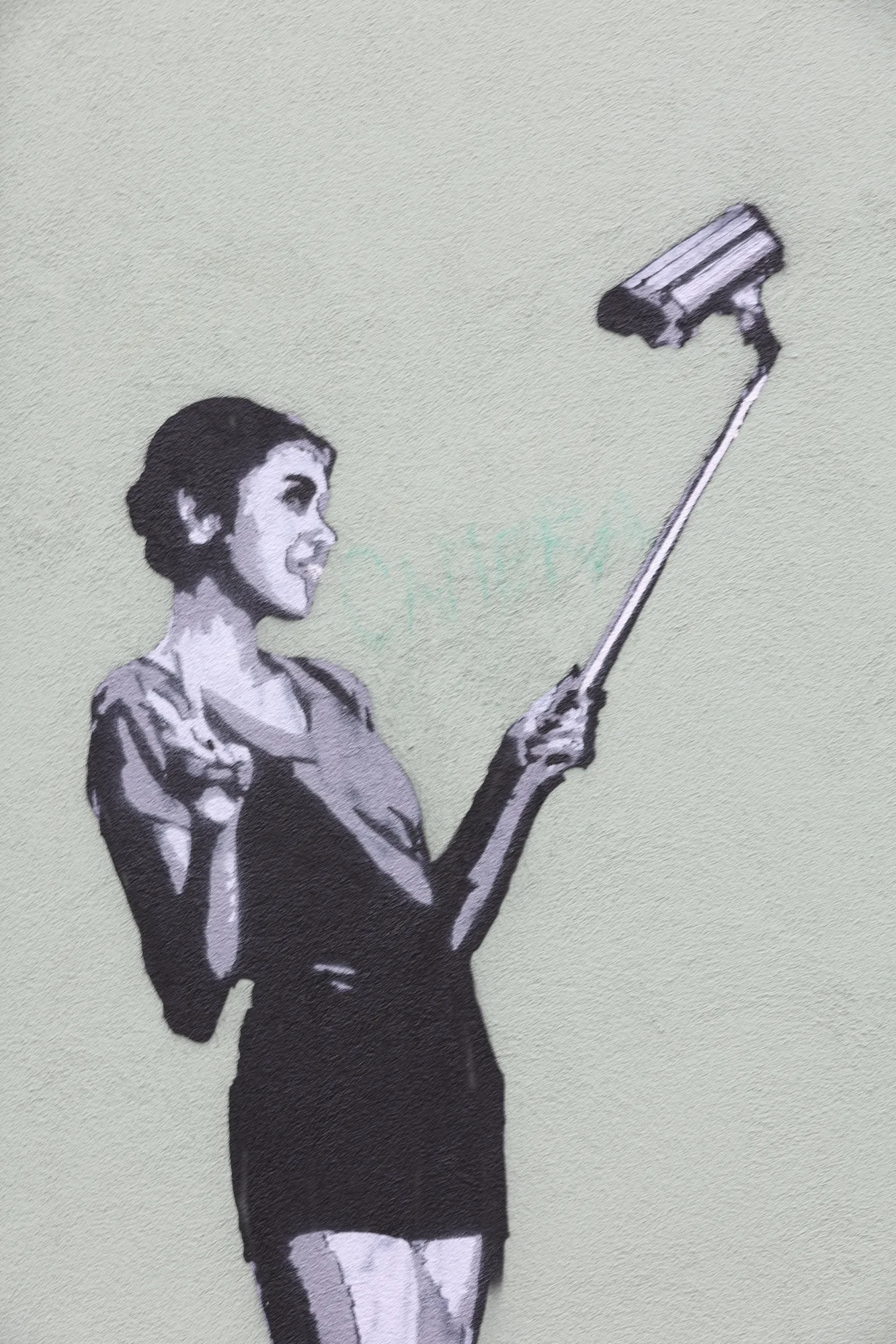 Une intervention figurative dans l’espace public, photographiée en 2022.